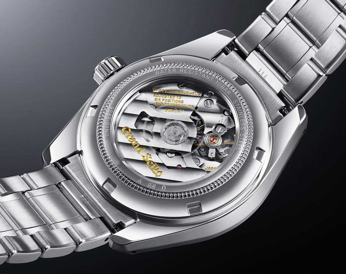 Seiko Seiko Grand Seiko SBGJ265G механические мужские часы часы крупный план черный циферблата