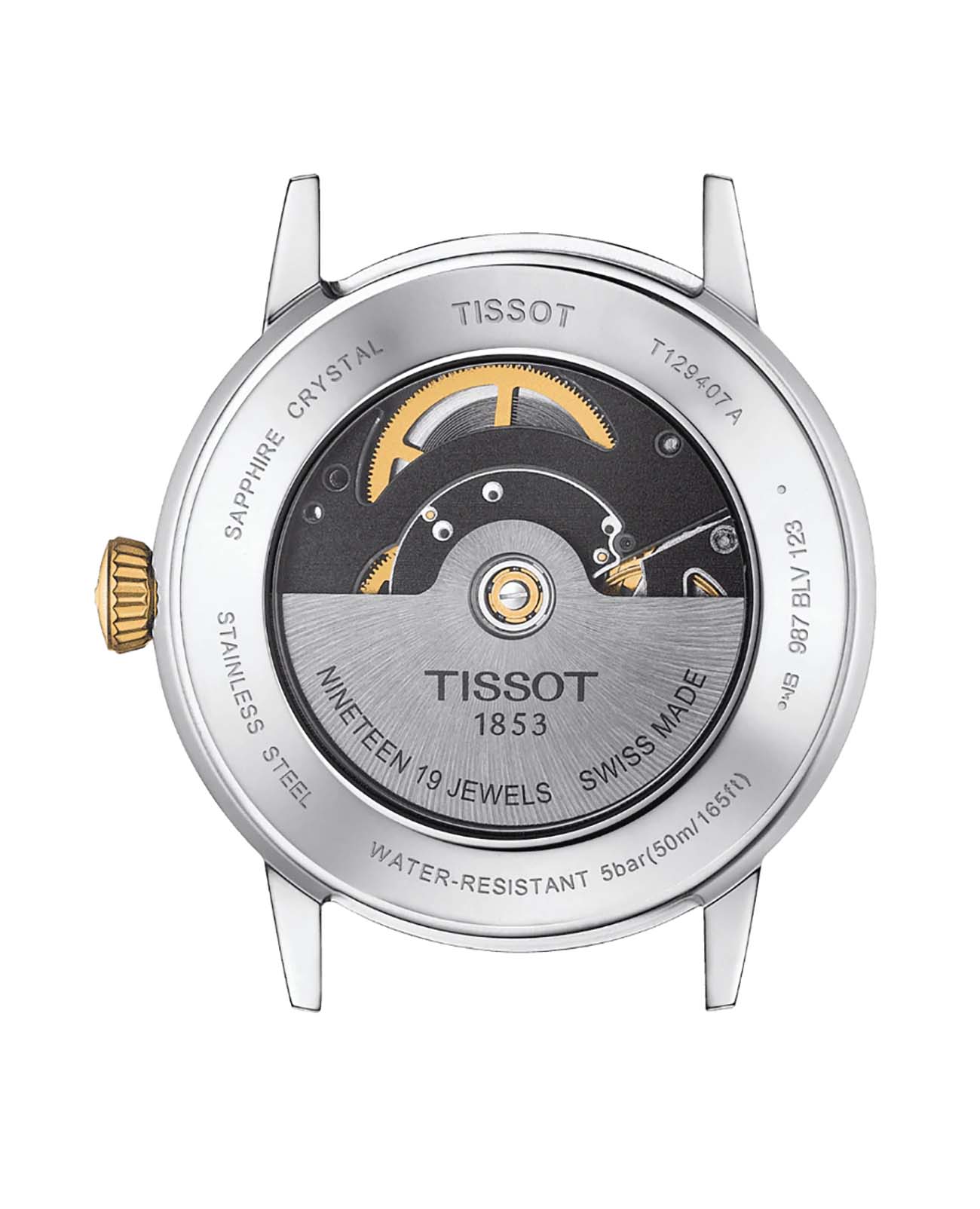 Tissot Tissot Classic Dream Swissmatic T129.407.22.031.01, t-classic швейцария мужские часы на браслете сталь c pvd покрытием боковой вид
