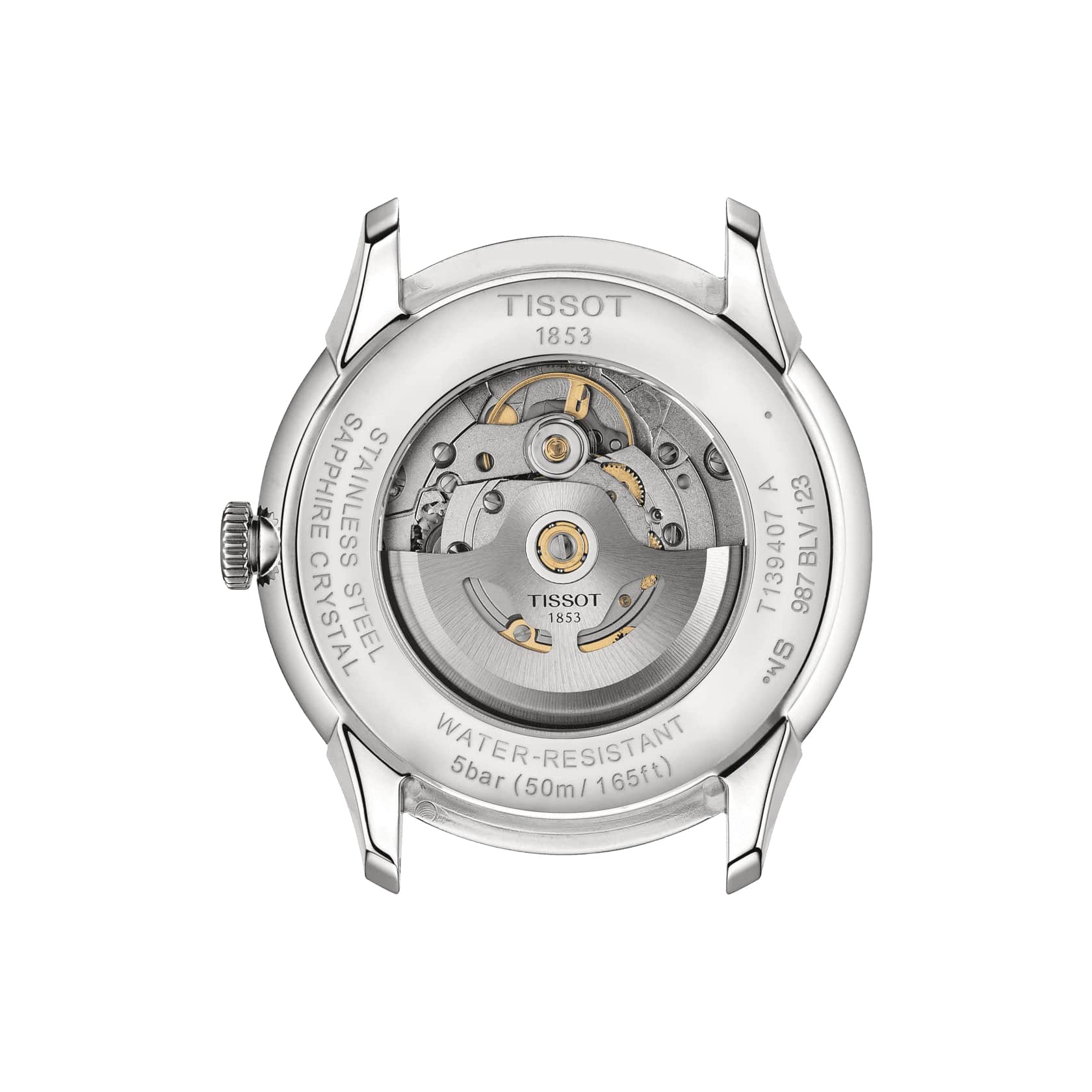 Tissot Tissot Chemin des Tourelles Powermatic 80 T139.407.16.041.00 механические мужские часы часы крупный план синий циферблата