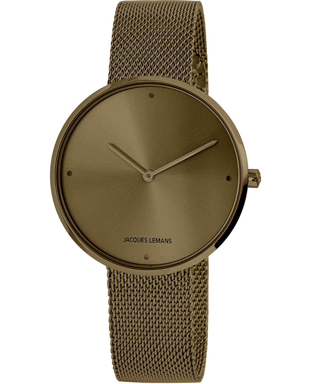 Jacques Lemans Jacques Lemans La Passion 1-2056O  1-2056O кварцевые женские часы коричневый циферблат, браслет нержавеющая сталь — вид спереди