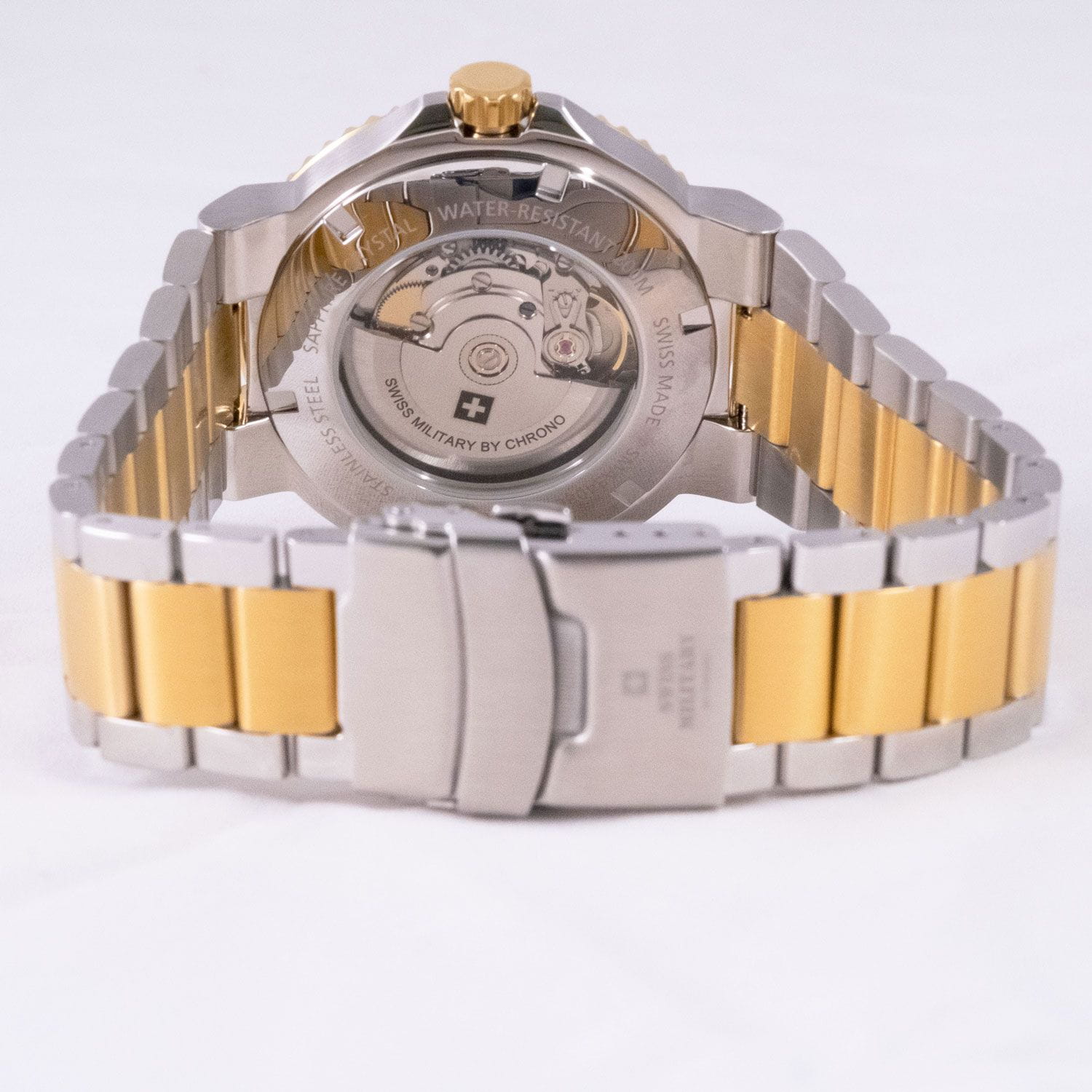 Оригинальные часы Swiss Military by Chrono Swiss Military by Chrono Automatic Dive SMA34086.03 механические калибр механизма ronda r150 общий вид