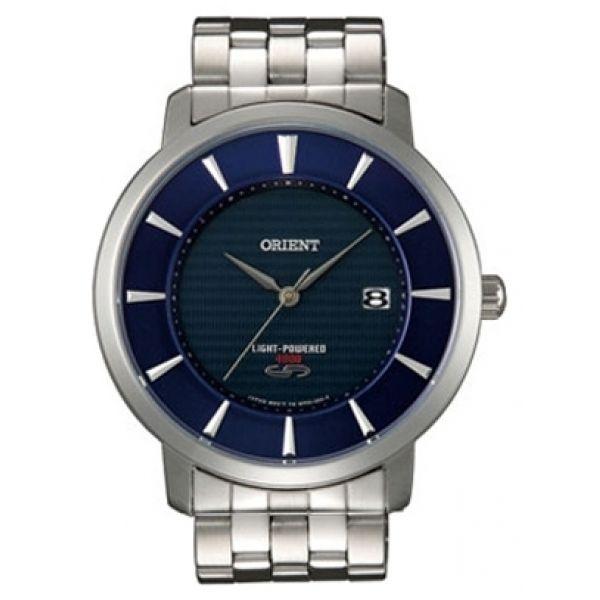 Orient Orient WF01004D (FWF01004D)  FWF01004D  мужские часы синий циферблат, браслет  — вид спереди