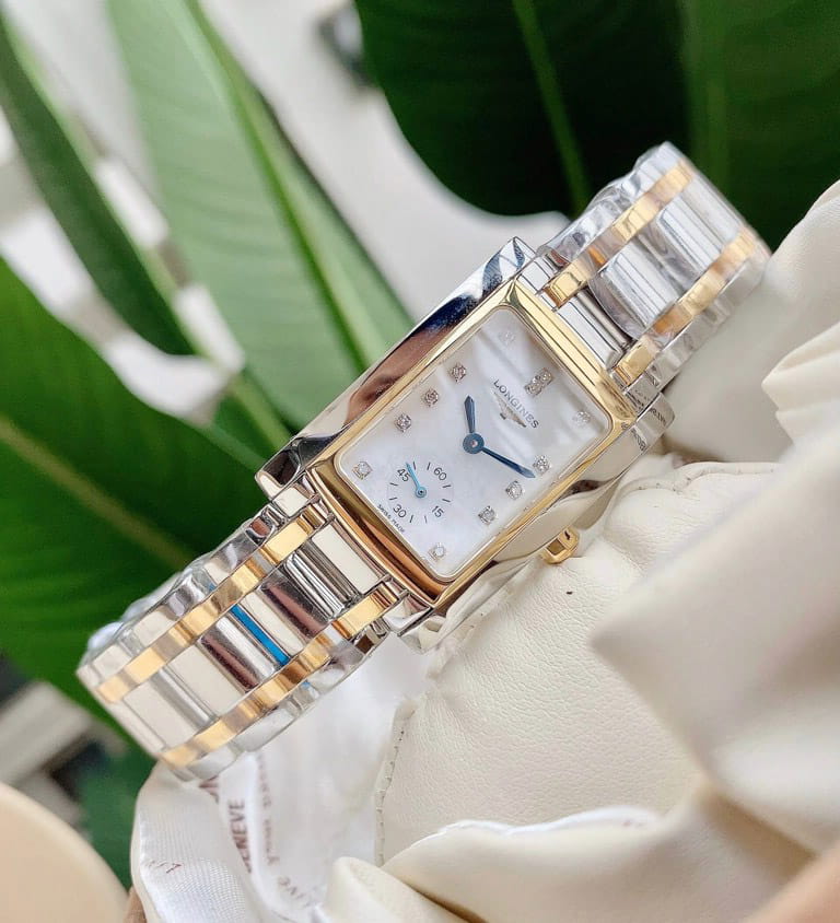 Longines Longines DolceVita L5.502.5.08.7, dolcevita швейцария женские часы на браслете нержавеющая сталь + золото 18к боковой вид