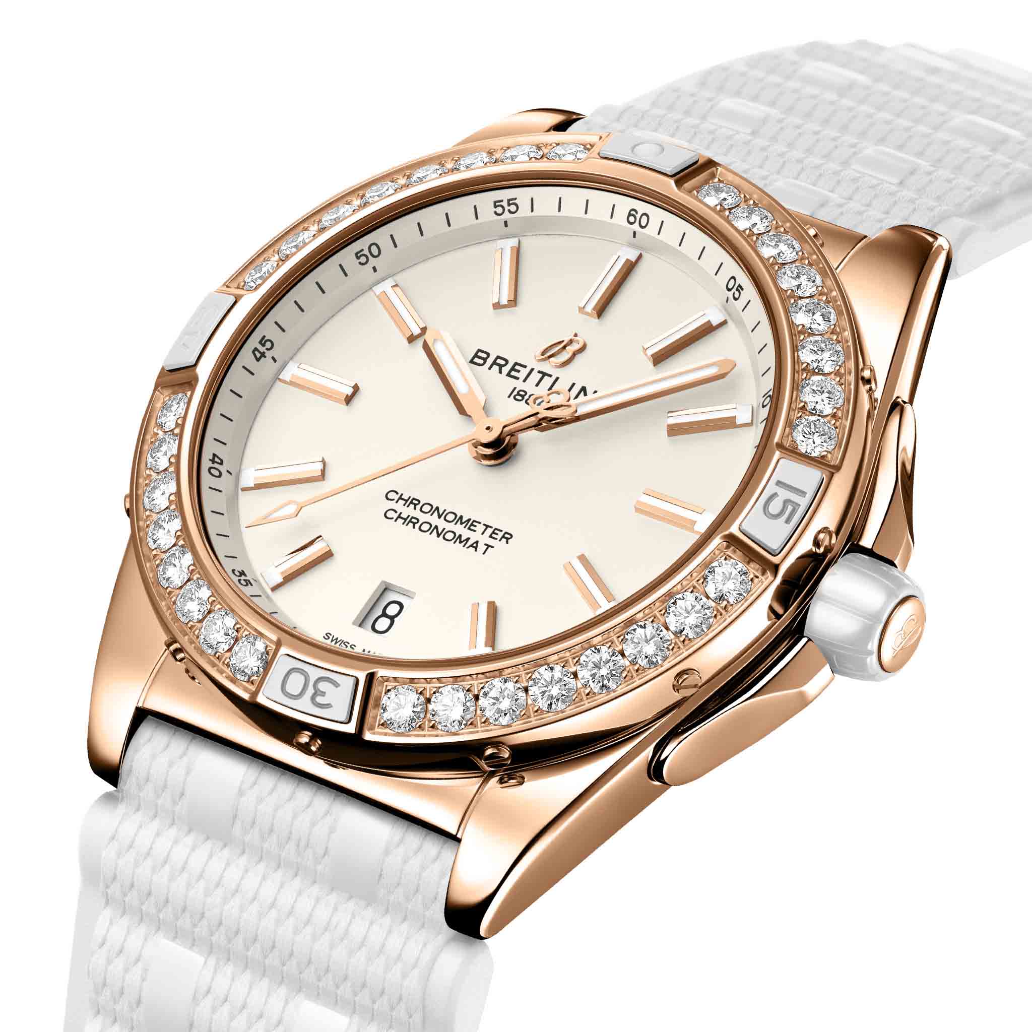 Breitling Breitling Super Chronomat Automatic 38 Origins R17356531G1S1 женские часы белый циферблат на запястье