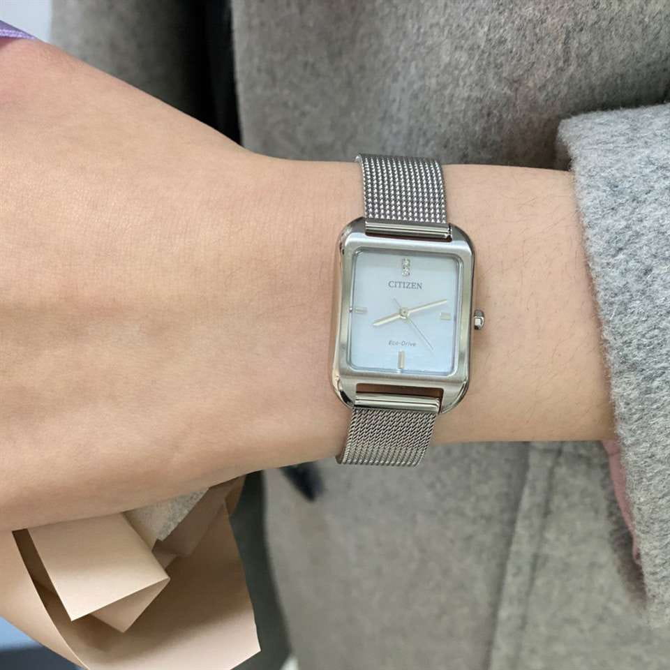 Citizen Citizen Eco-Drive EM0491-81D  — детали корпуса и нержавеющая сталь