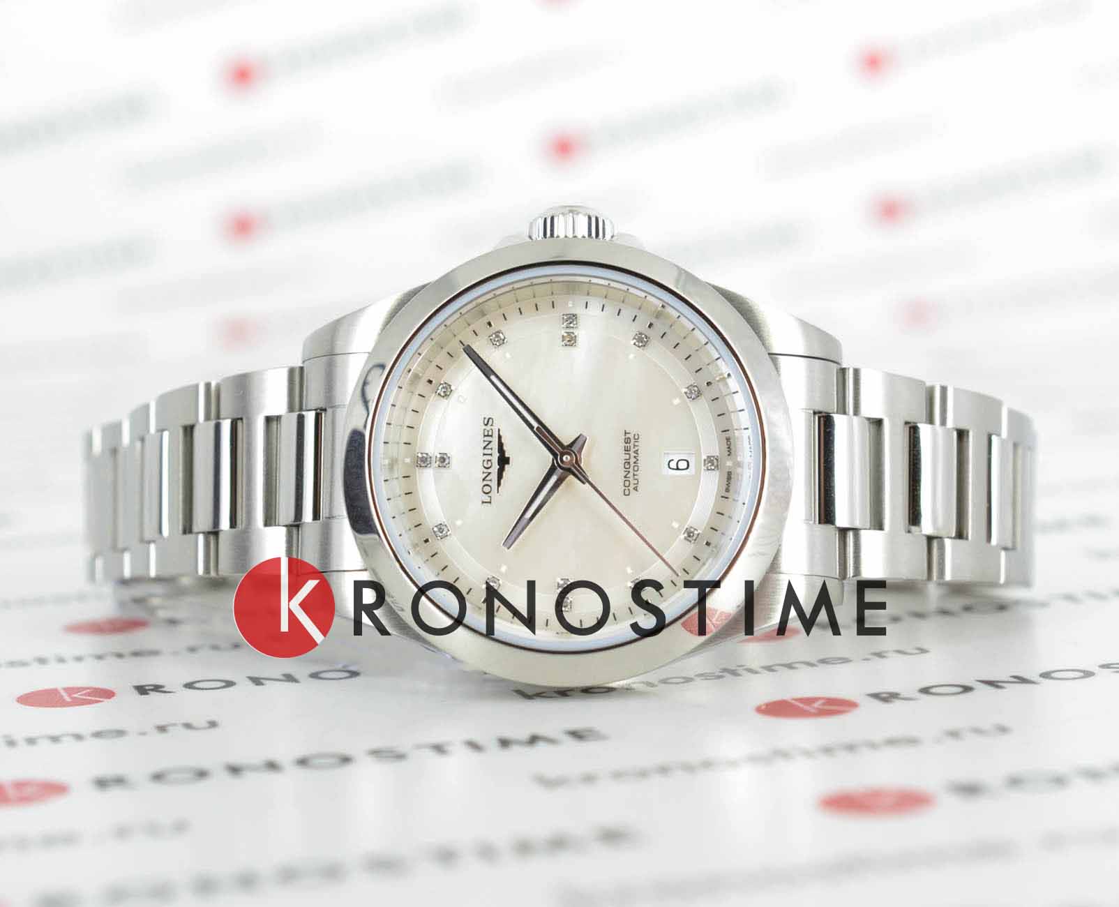 Longines Longines Conquest L3.320.4.87.6 , наручные мужские часы фото под углом