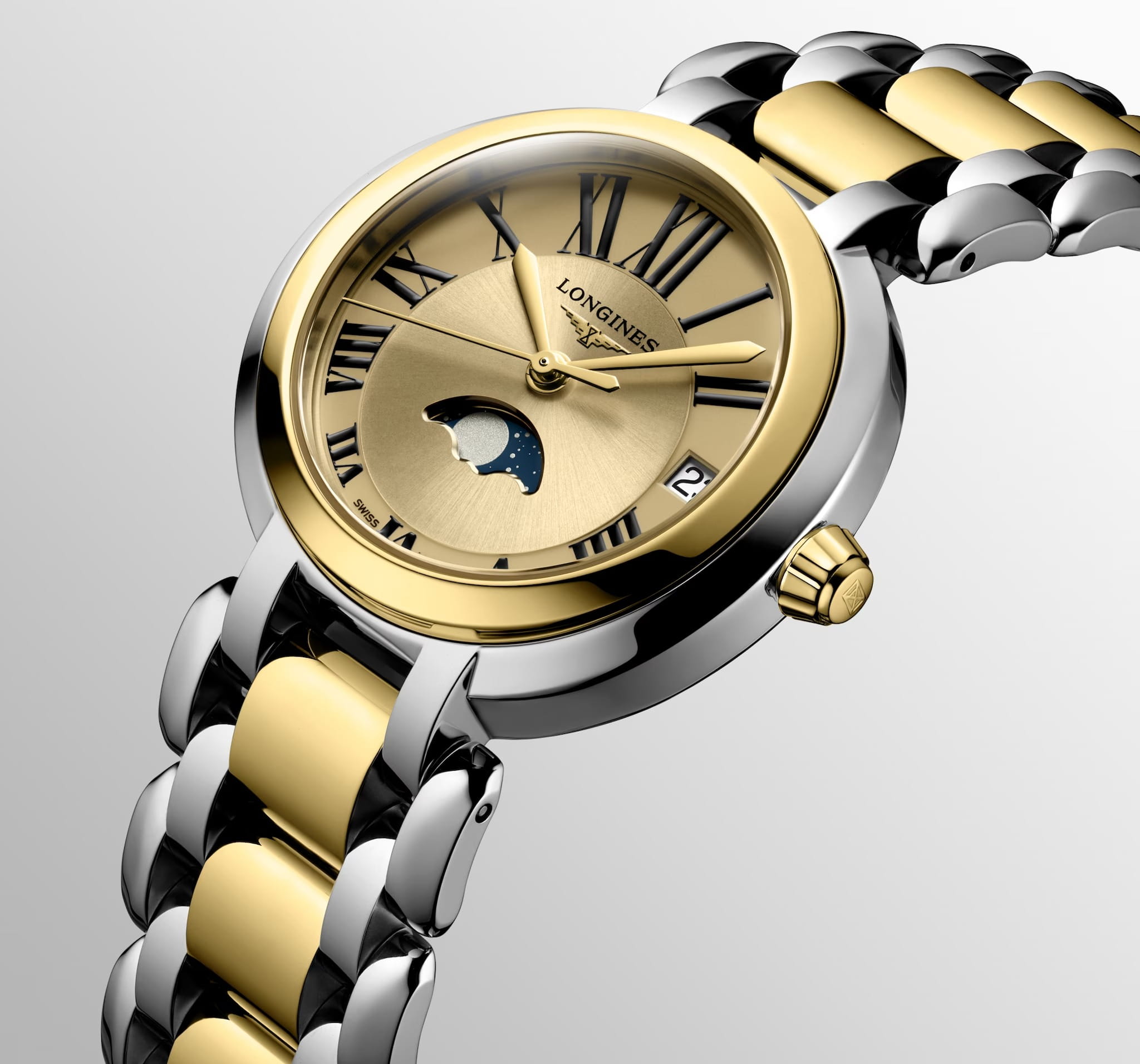 Longines Longines PrimaLuna L8.115.5.31.7  - задняя крышка золото сталь металл корпуса, швейцария часы