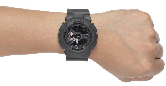 Casio Casio G-Shock GA-110MB-1A, g-shock япония мужские часы на браслете полимер боковой вид