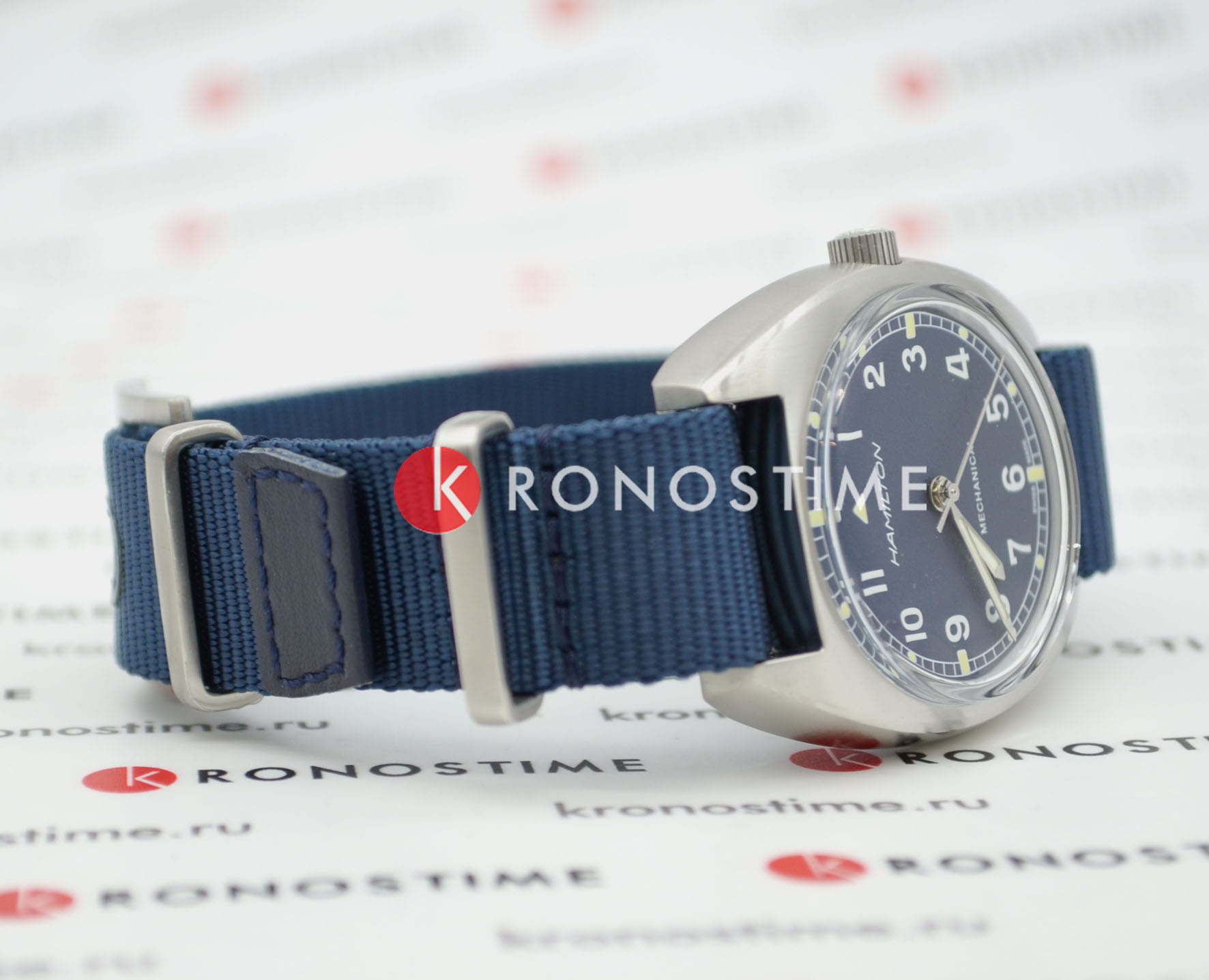 Hamilton Hamilton Khaki Aviation Pilot Pioneer Mechanical H76419941  — детали корпуса и тканевый