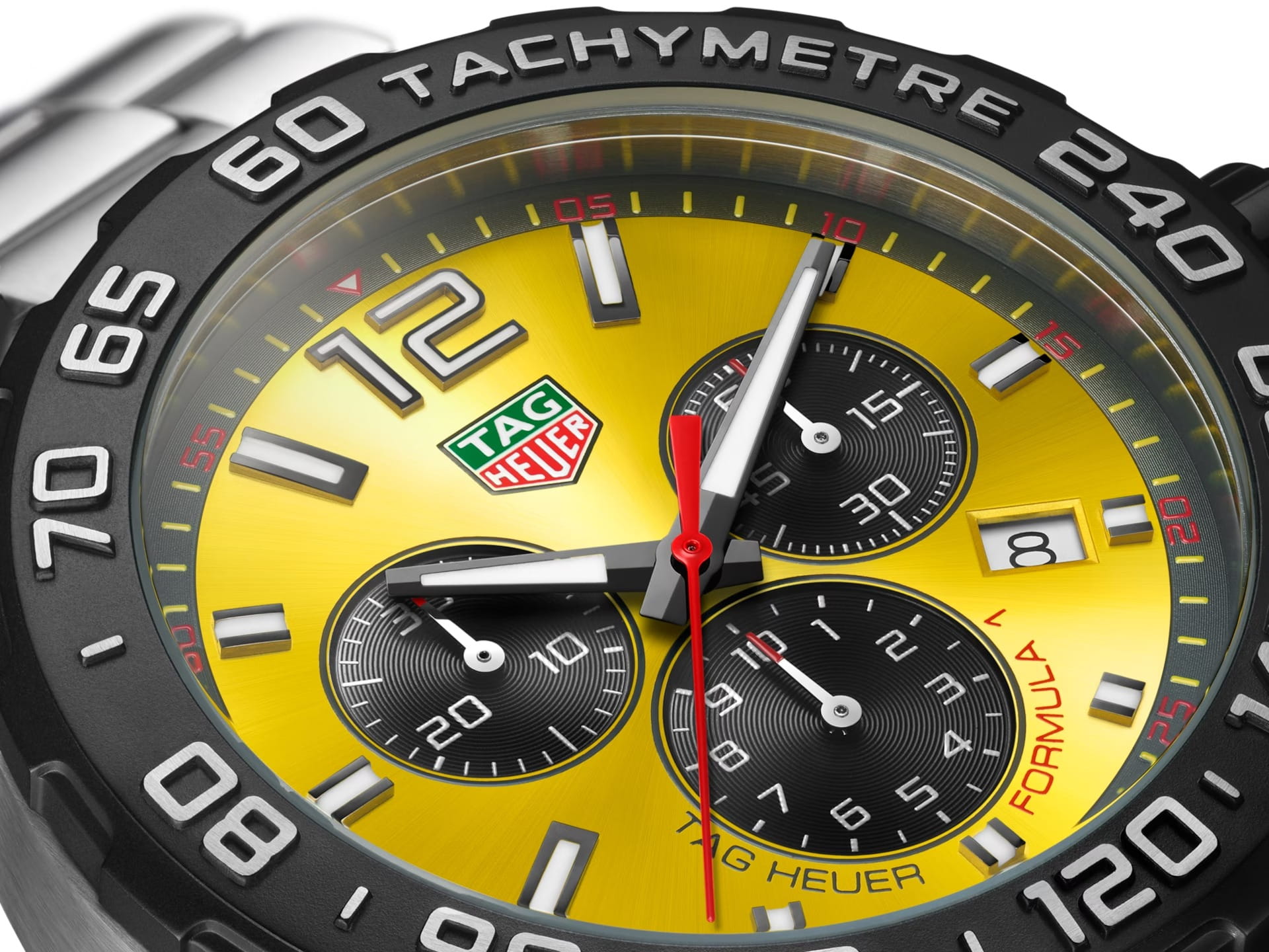 TAG Heuer TAG Heuer Formula 1 CAZ101AM.BA0842 мужские часы желтый циферблат на запястье