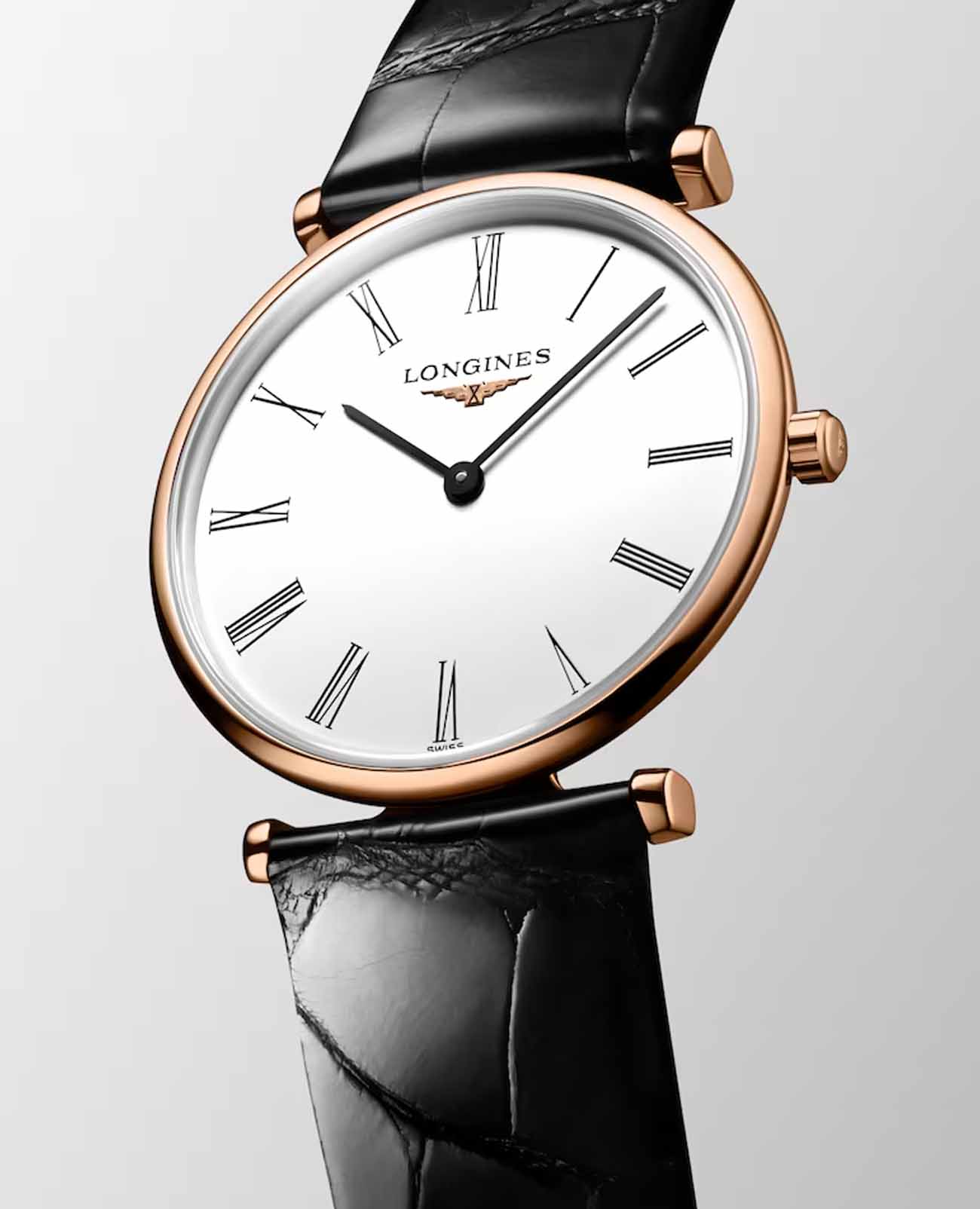 Longines Longines La Grande Classique L4.512.1.91.2, la grande classique швейцария женские часы на браслете кожаный боковой вид