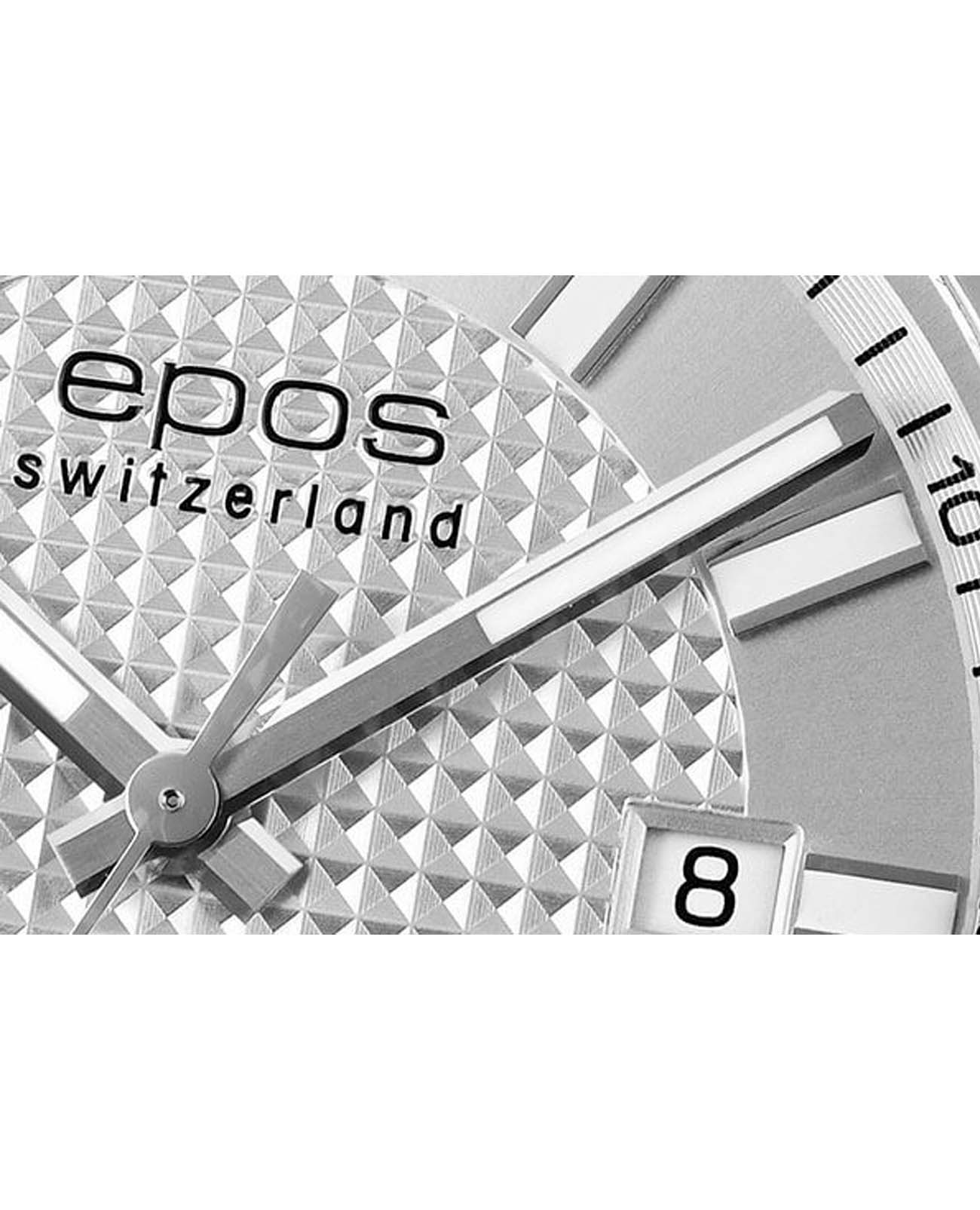 Epos  Epos Sportive 3443.132.20.18.75,  швейцария мужские часы на браслете кожаный боковой вид