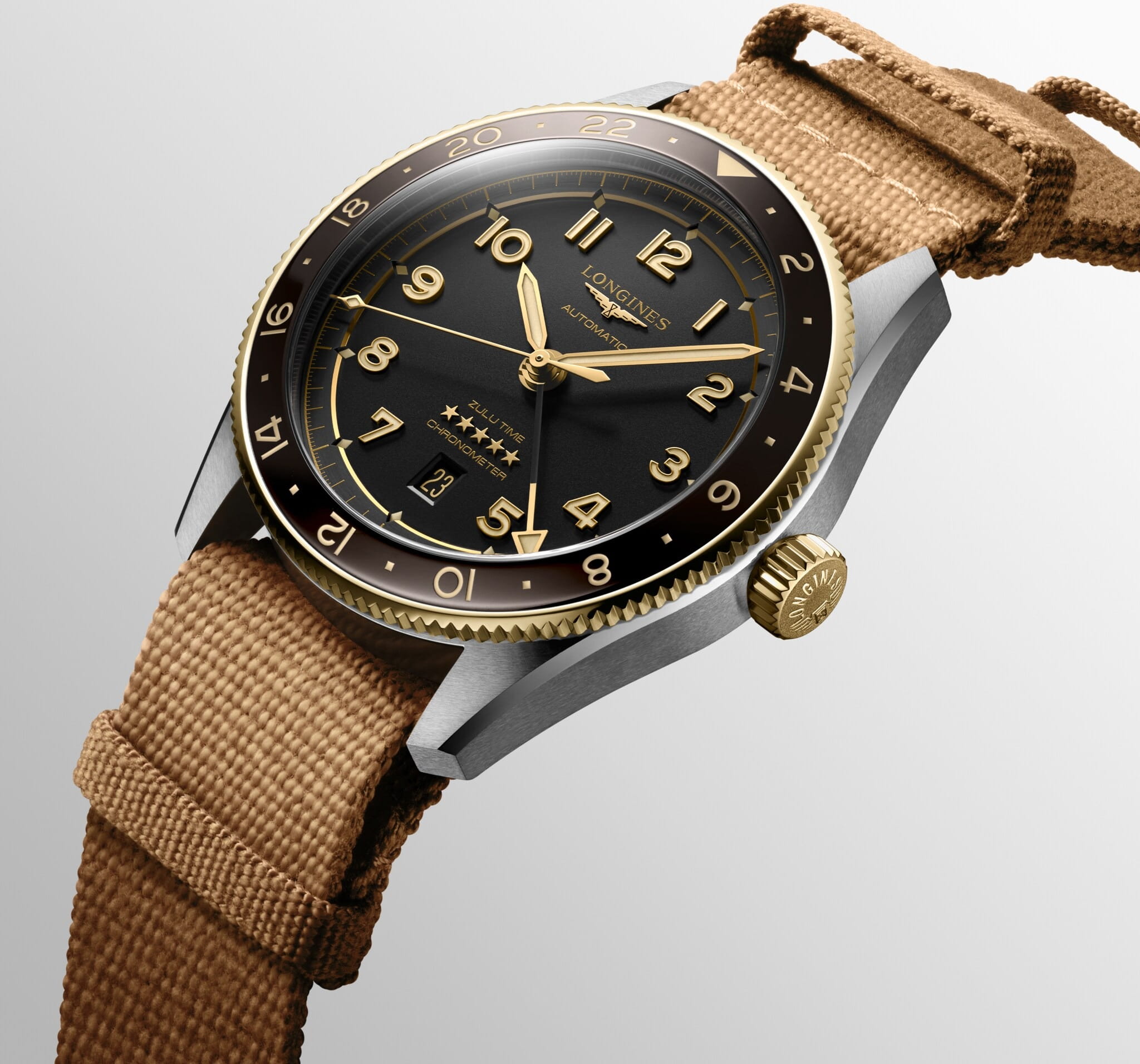 Longines Longines Spirit L3.812.5.53.9  - задняя крышка золото металл сталь корпуса, швейцария часы