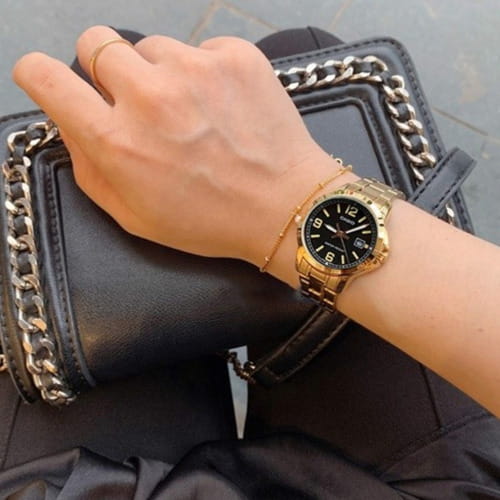 Casio Casio Collection LTP-V004G-1B , наручные женские часы фото под углом
