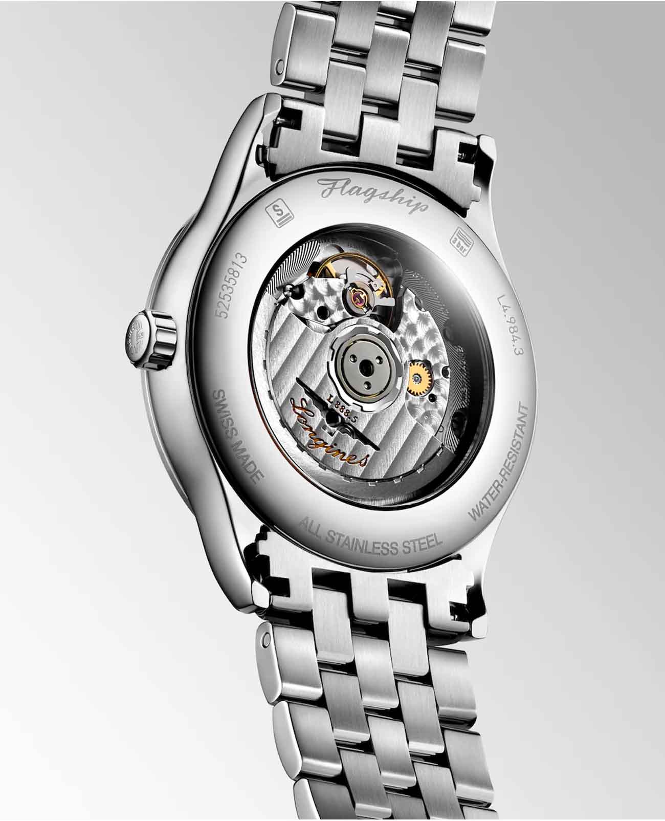 Longines Longines Flagship L4.984.4.59.6 , наручные мужские часы фото под углом