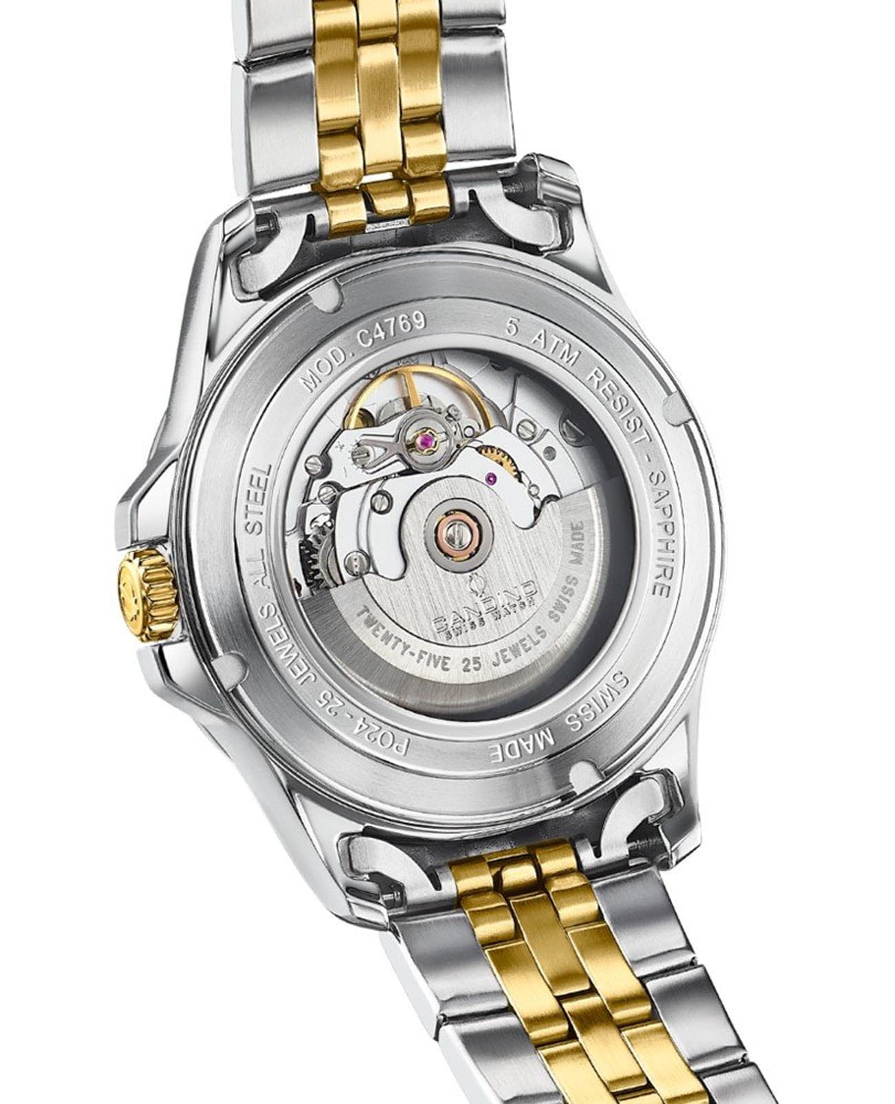 Candino Candino Automatic Gents C4769/2,  швейцария мужские часы на браслете нержавеющая сталь с pvd-покрытием боковой вид