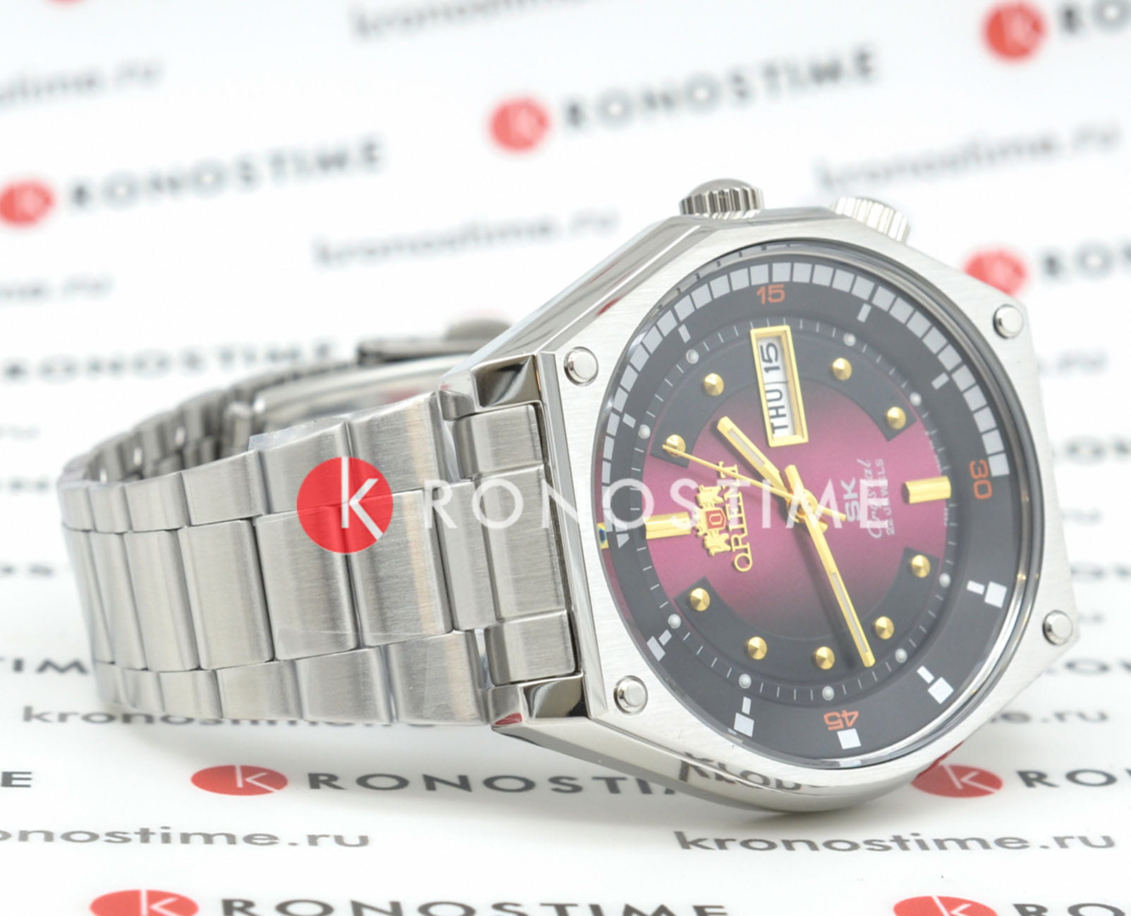 Orient Orient Revival RA-AA0B02R (RN-AA0B02R), revival япония мужские часы на браслете нержавеющая сталь боковой вид