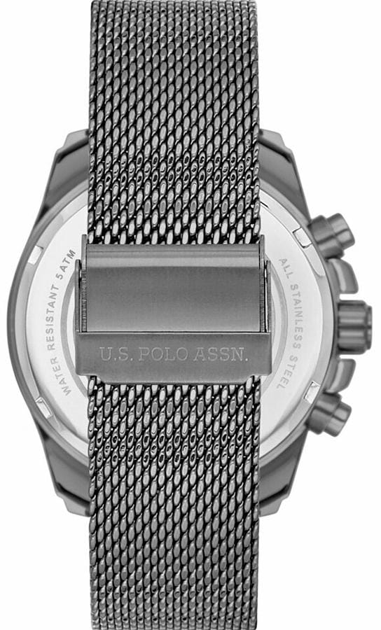 U.S. Polo Assn. U.S. Polo Assn. Crossing USPA1028-03,  сша мужские часы на браслете нержавеющая сталь с ip-покрытием боковой вид
