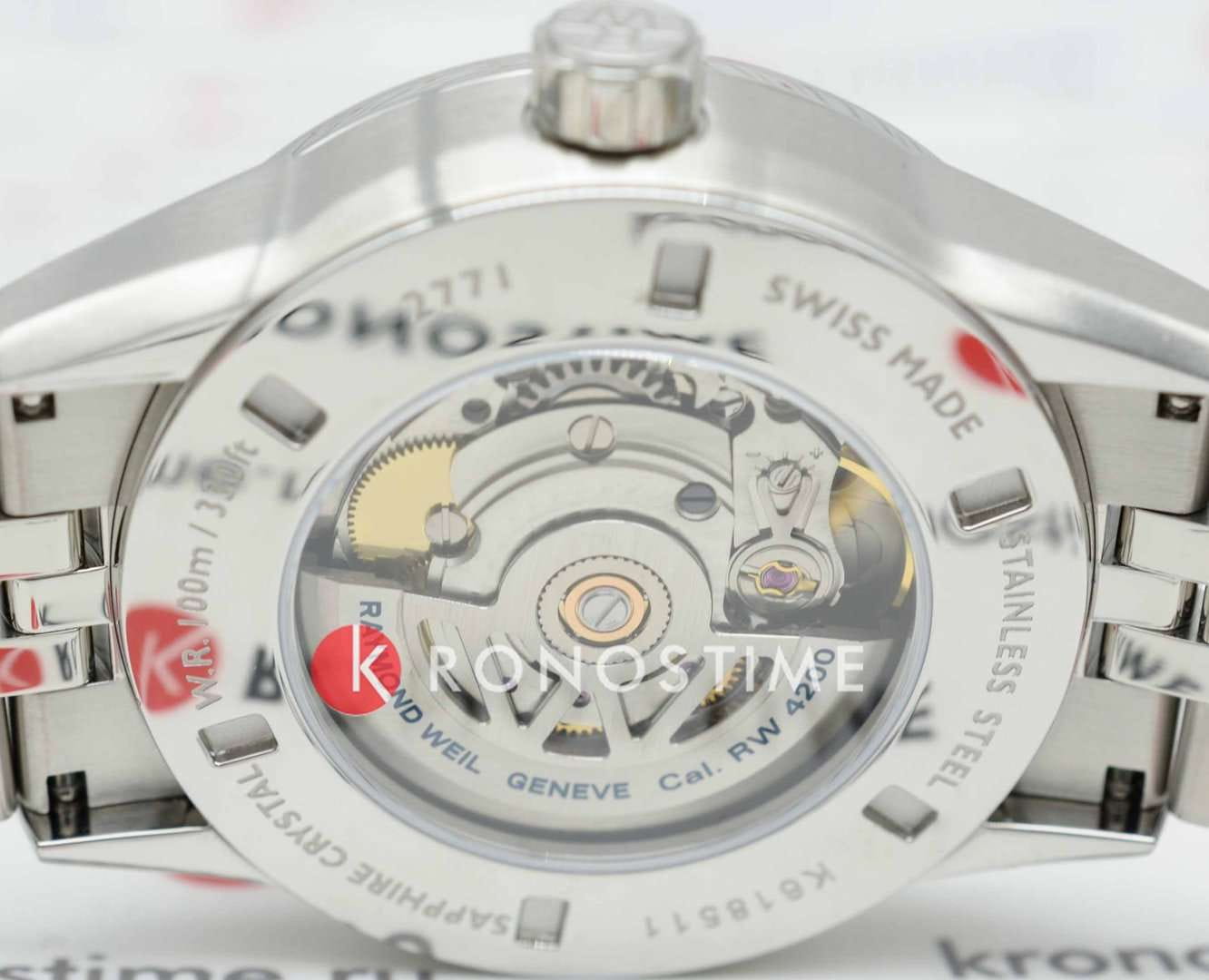 Raymond Weil 2771-ST-52051 мужские часы застежка крупным планом