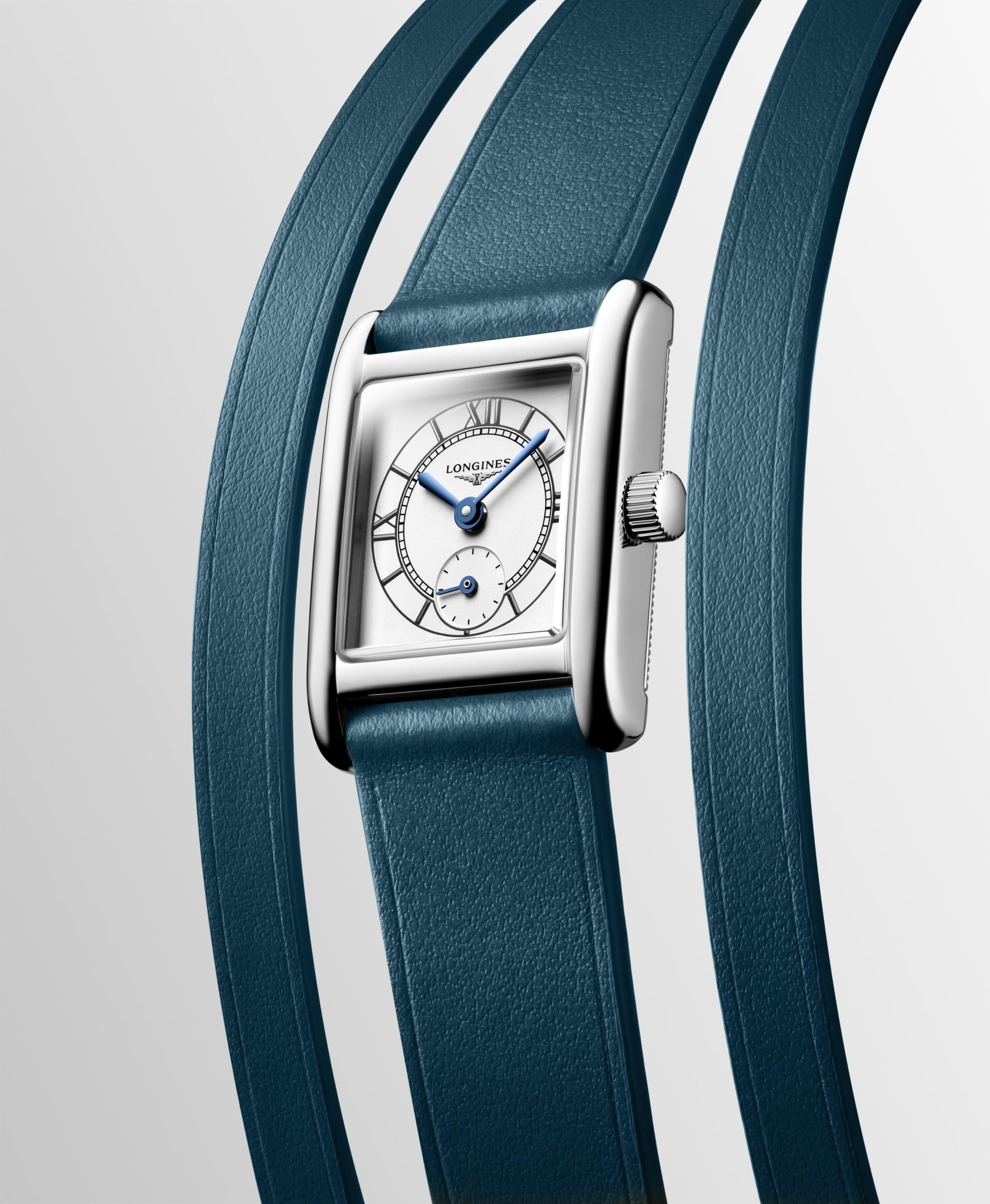 Longines Longines Mini Dolcevita L5.200.4.75.9, dolcevita швейцария женские часы на браслете кожаный боковой вид