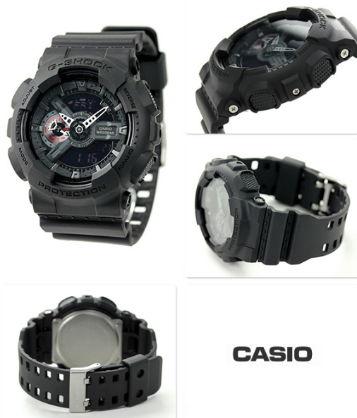 Casio Casio G-Shock GA-110MB-1A GA-110, наручные мужские часы фото под углом