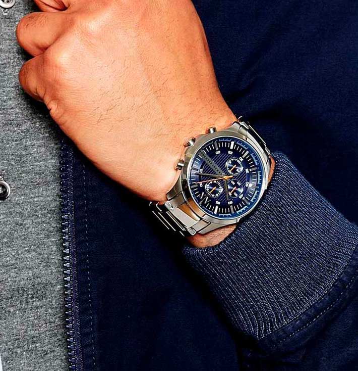 Armani Exchange Armani Exchange Dress AX2155 мужские часы синий циферблат на запястье