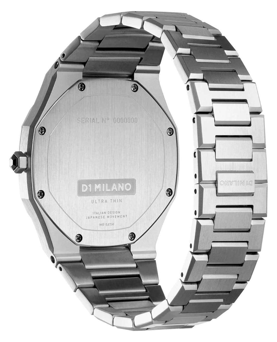 D1 Milano D1 Milano Ultra Thin UTBU01  - задняя крышка сталь металл корпуса, италия часы