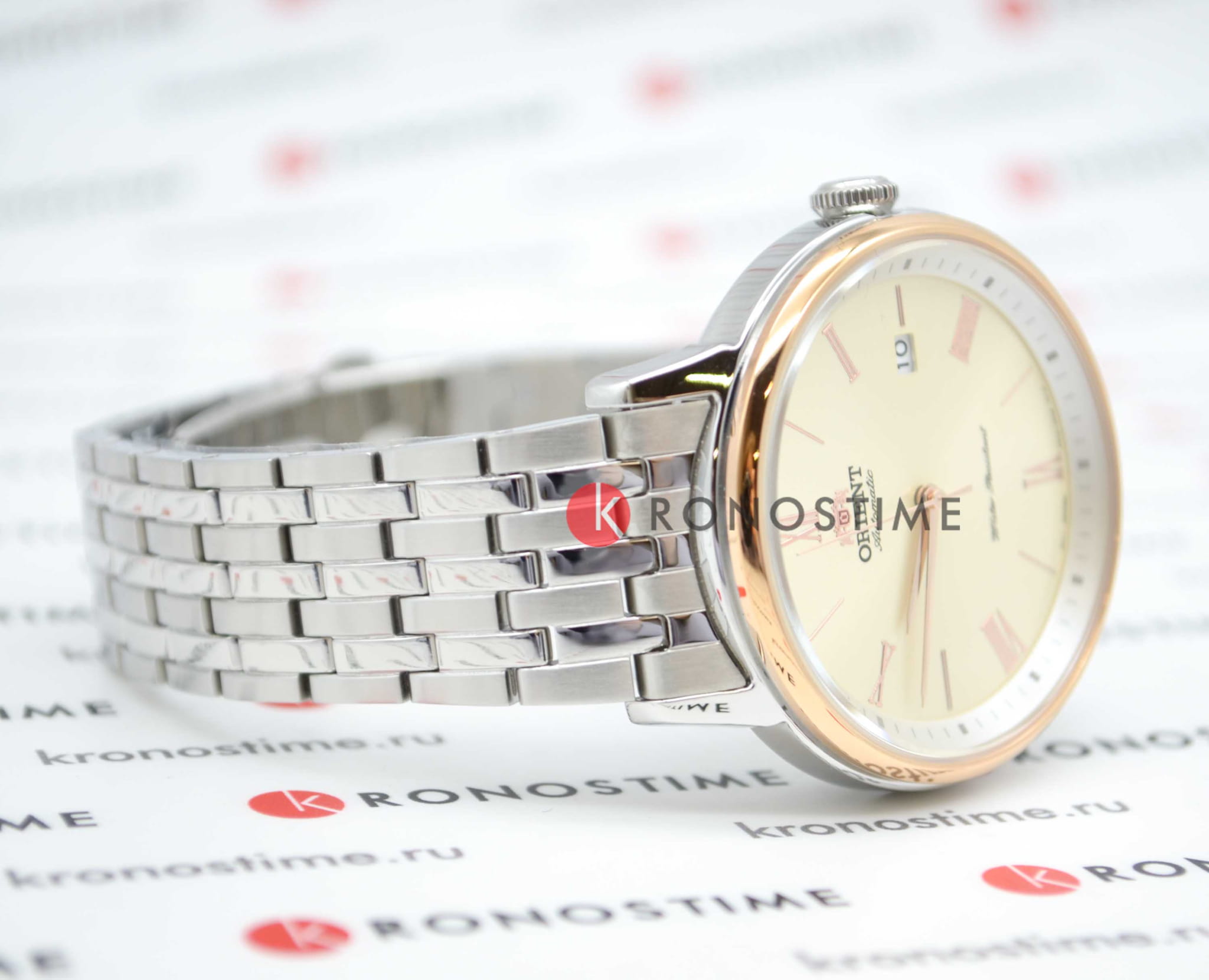 Orient RA-AC0J01S мужские часы застежка крупным планом