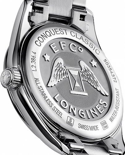 Longines Longines Conquest Classic  L2.386.4.72.6, conquest classic швейцария женские часы на браслете нержавеющая сталь боковой вид