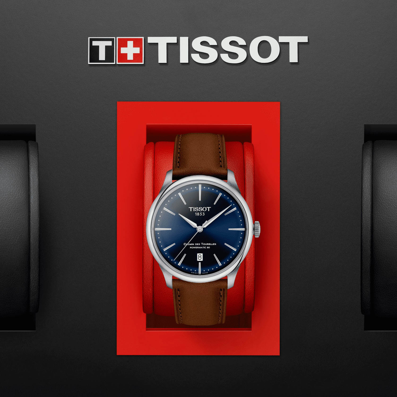 Tissot Tissot Chemin des Tourelles Powermatic 80 T139.807.16.041.00 мужские часы синий циферблат на запястье