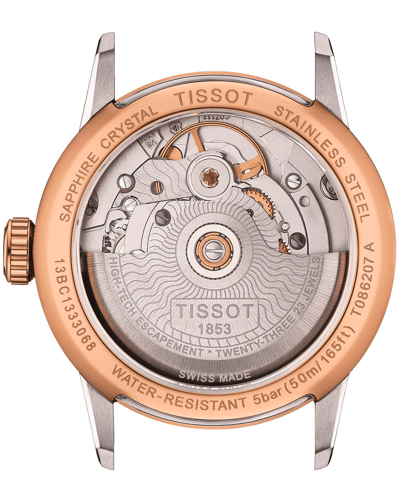 Оригинальные часы Tissot Tissot Luxury Powermatic 80 Lady T086.207.22.116.00 механические калибр механизма powermatic 80.111 общий вид