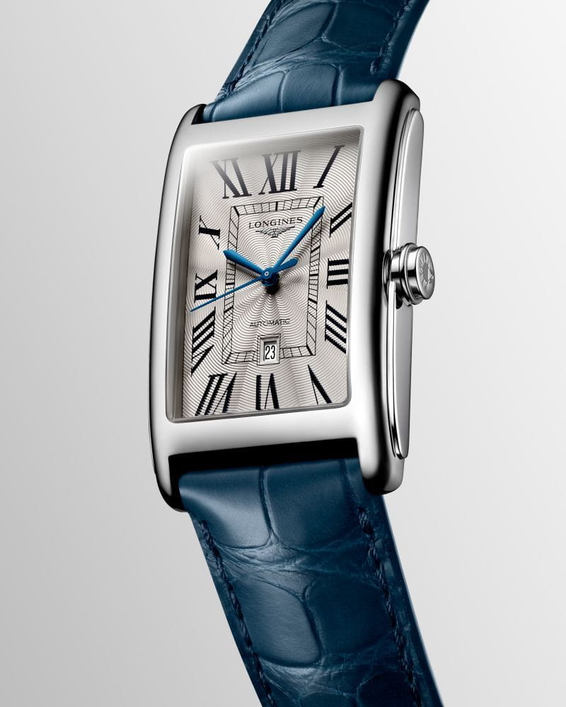 Longines Longines DolceVita L5.767.4.71.9, dolcevita швейцария мужские часы на браслете кожаный боковой вид