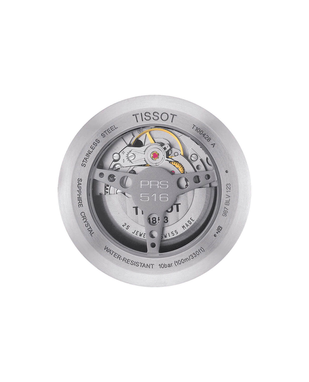 Tissot Tissot PRS 516 Automatic Small Second T100.428.16.051.00 PRS 516, наручные мужские часы фото под углом