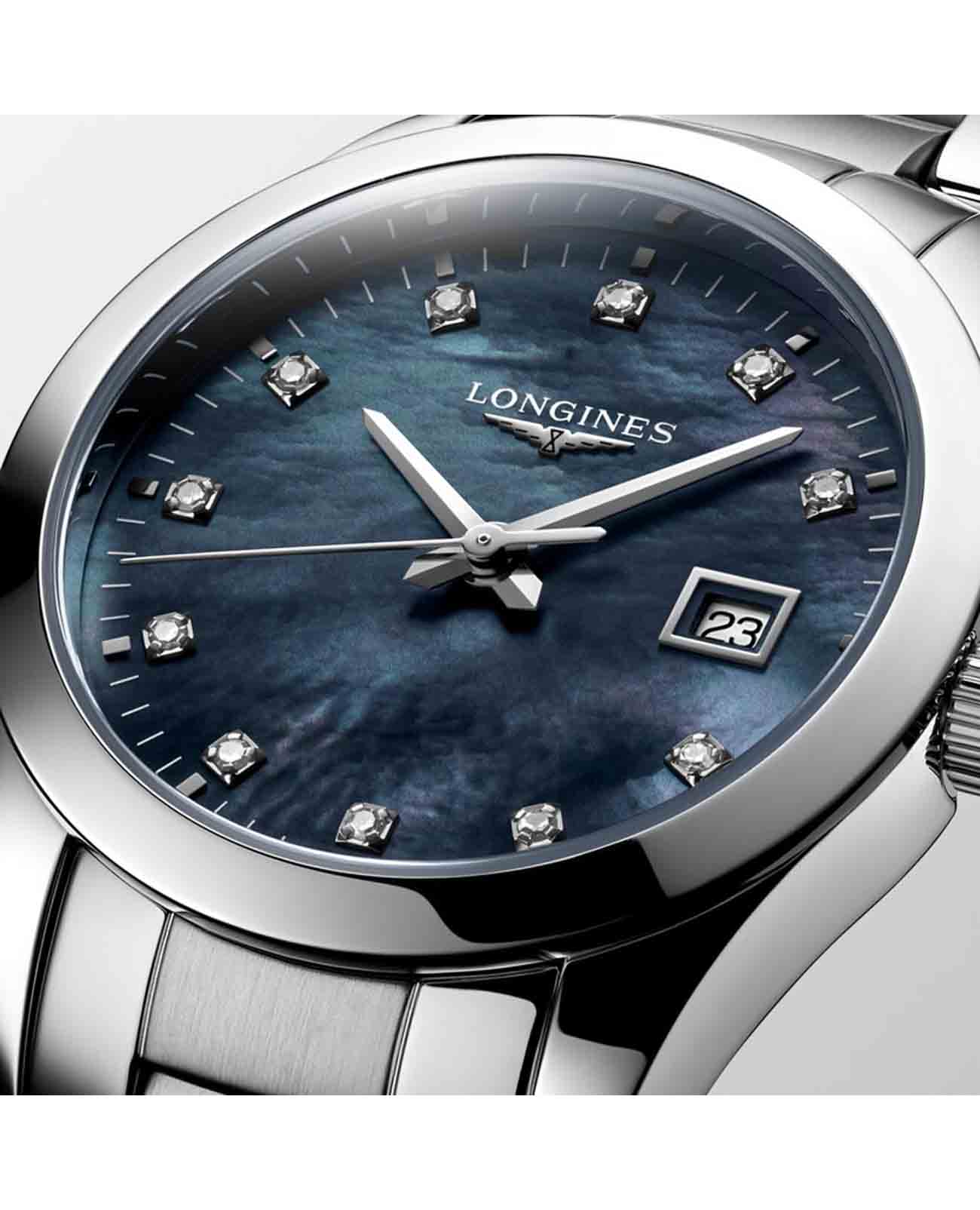 Longines Longines Conquest Classic L2.286.4.88.6  - задняя крышка сталь корпуса, швейцария часы