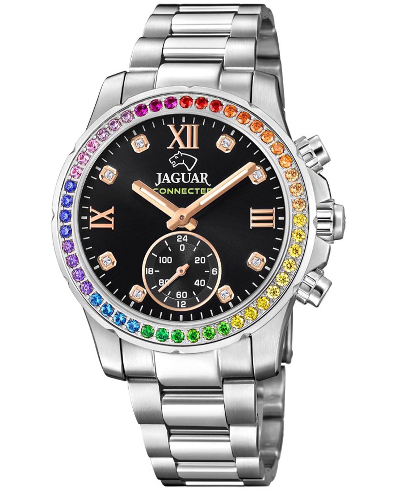 Jaguar Jaguar Connected Lady J980/5  J980/5 кварцевые женские часы черный циферблат, браслет нержавеющая сталь — вид спереди