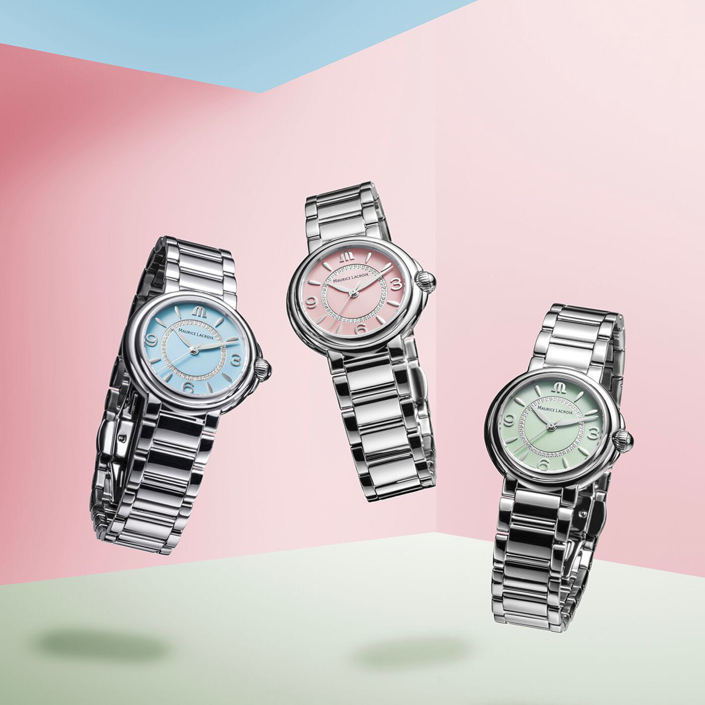Maurice Lacroix Maurice Lacroix FIABA Colours Edition FA1104-SS002-F20-1 женские часы розовый циферблат на запястье