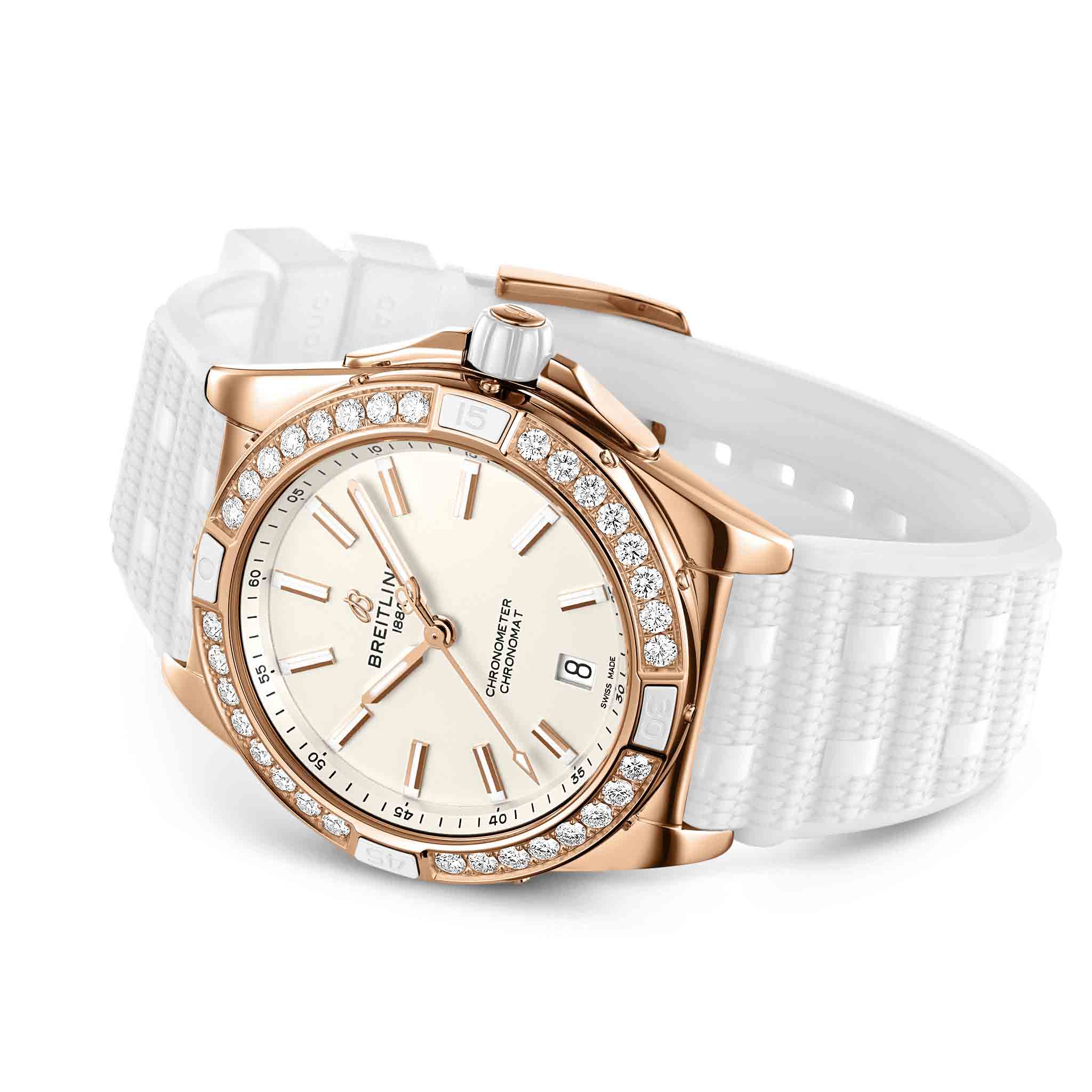 Оригинальные часы Breitling Breitling Super Chronomat Automatic 38 Origins R17356531G1S1 механические калибр механизма breitling 17 общий вид