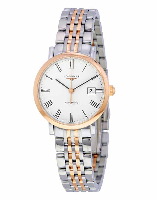 Longines Longines Elegant Collection L4.310.5.11.7  - задняя крышка металл сталь золото корпуса, швейцария часы