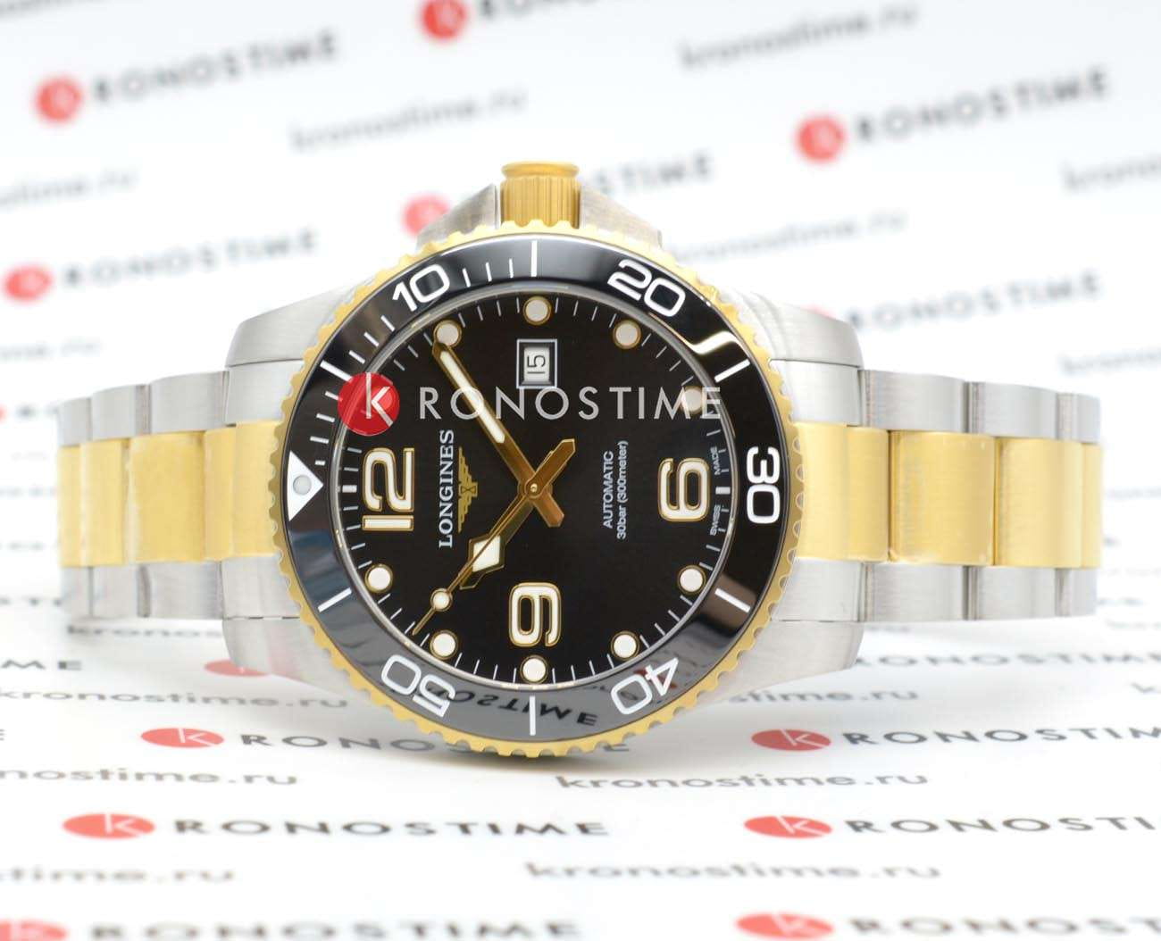 Longines Longines HydroConquest L3.782.3.56.7 , наручные мужские часы фото под углом
