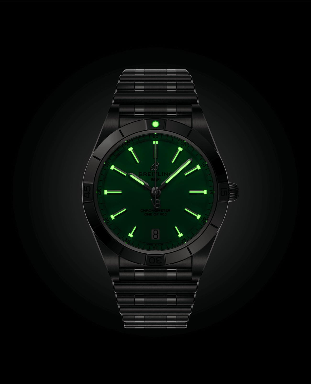 Breitling Breitling Chronomat Automatic 36 Victoria Beckham A103801A1L1A1 женские часы зеленый циферблат на запястье