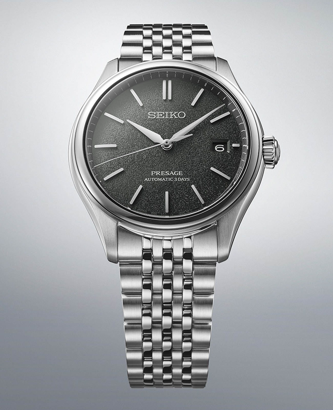 Seiko Seiko Presage Classic Series SPB465 механические мужские часы часы крупный план черный циферблата