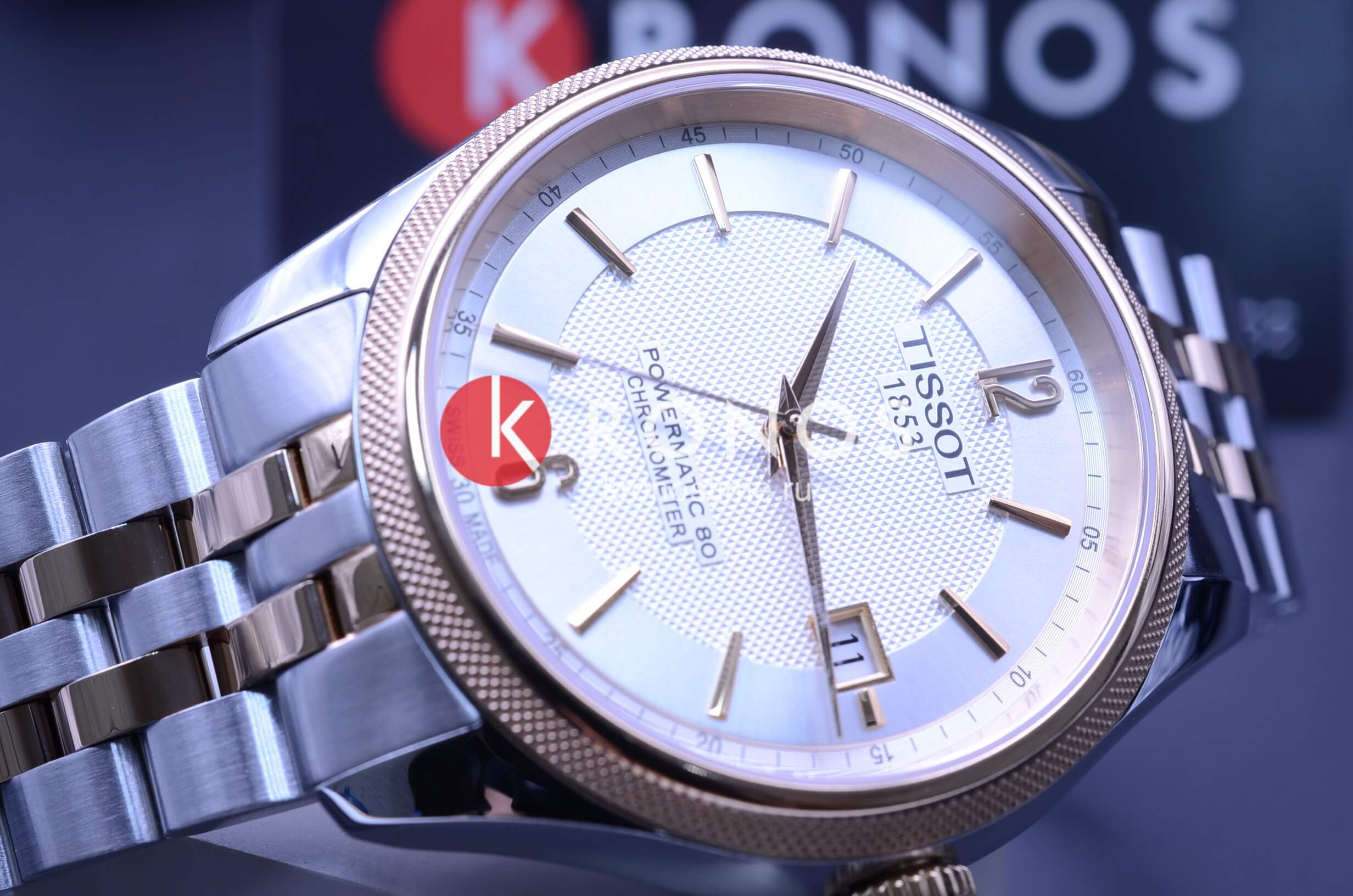 Tissot Tissot Ballade Powermatic 80 COSC T108.408.22.037.01 механические мужские часы часы крупный план серебристый циферблата