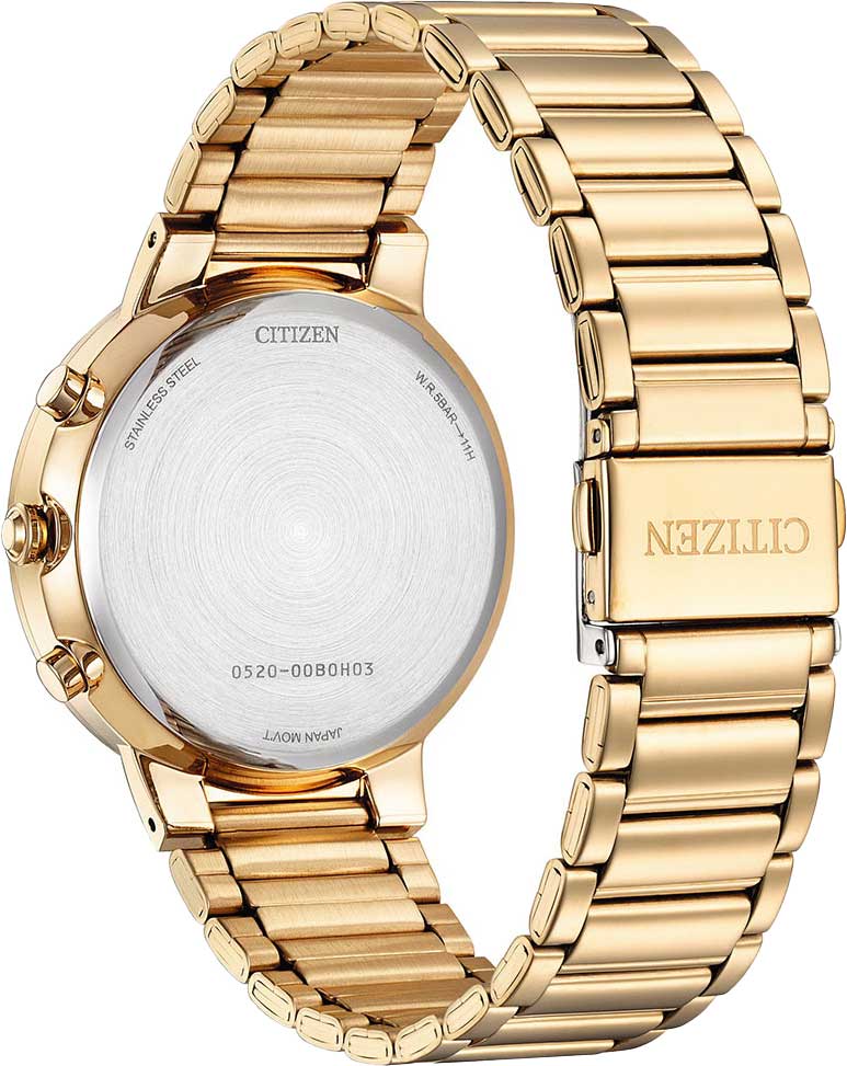 Citizen Citizen Basic AN8223-54X, tsuyosa япония мужские часы на браслете нержавеющая сталь с ip-покрытием боковой вид