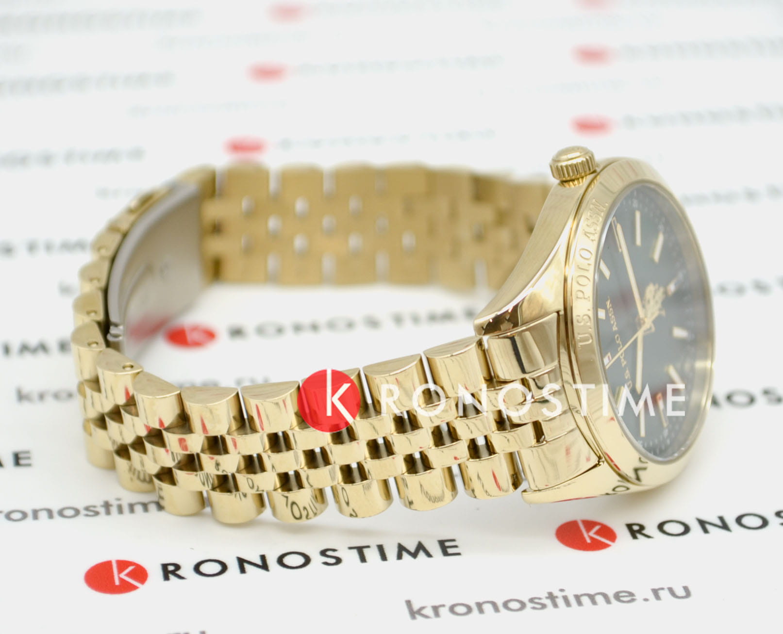 U.S. Polo Assn. U.S. Polo Assn. Fundamental USPA2041-05 кварцевые женские часы часы крупный план зеленый циферблата