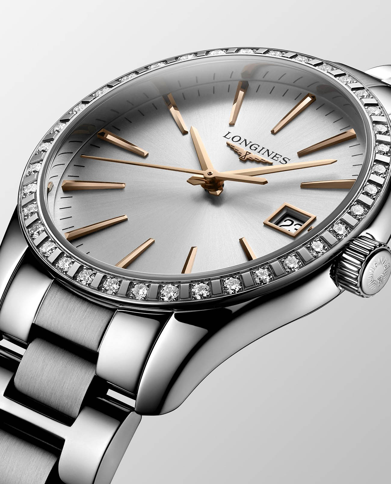 Longines Longines Conquest Classic  L2.386.0.72.6 швейцария наручные женские часы заводная головка с логотипом Longines