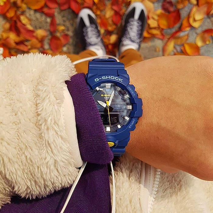 Casio Casio G-Shock GA-800SC-2A — полный набор фото мужские часы япония