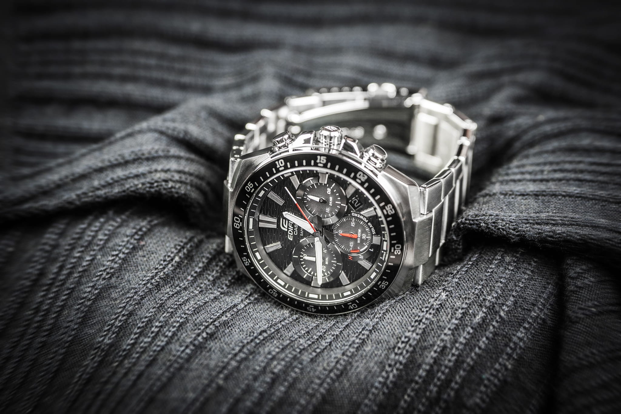 Casio Casio Edifice EFS-S600D-1A4 мужские часы синий циферблат на запястье