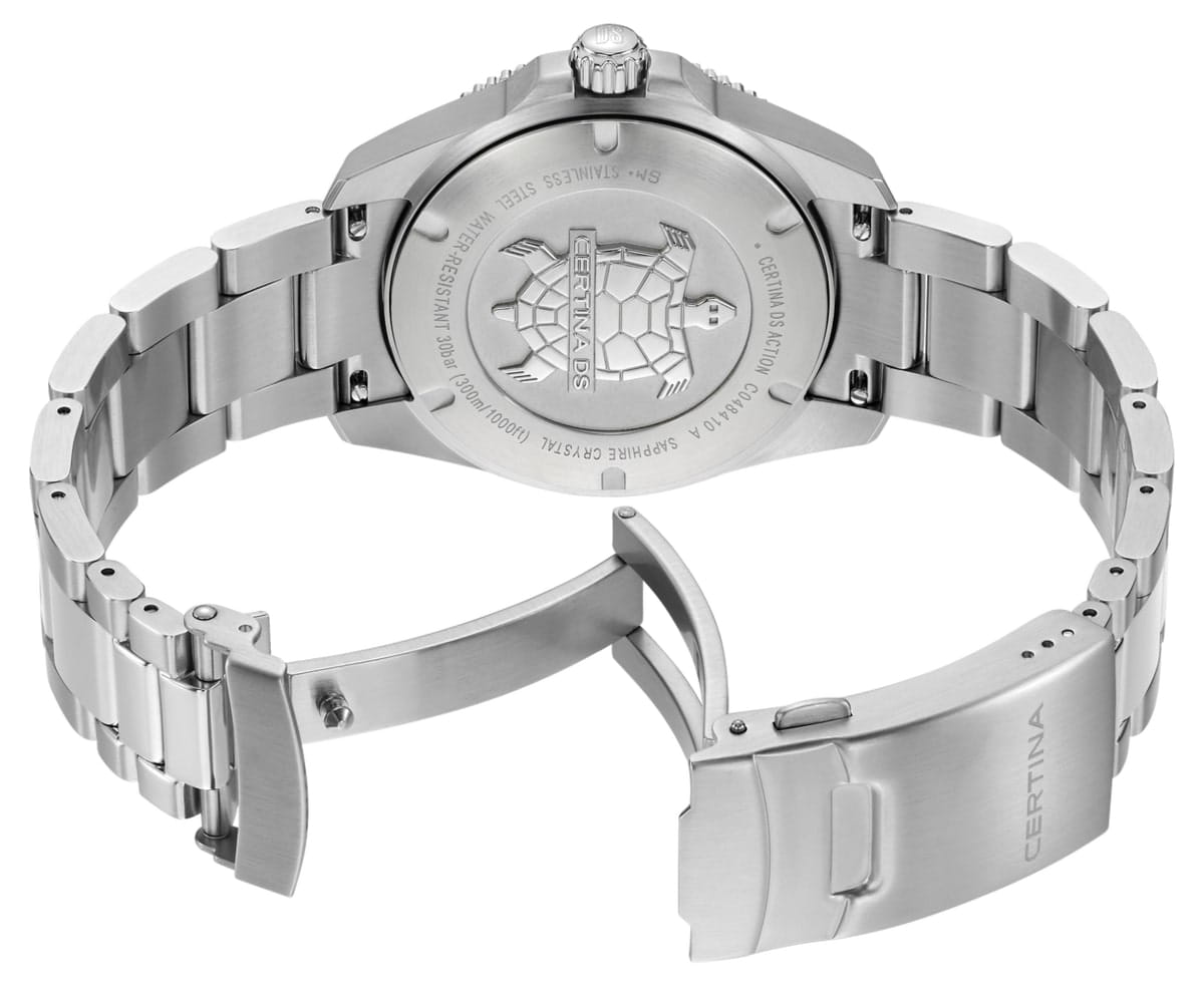 Certina Certina DS Action C048.410.11.091.00 DS Action — детали корпуса и нержавеющая сталь