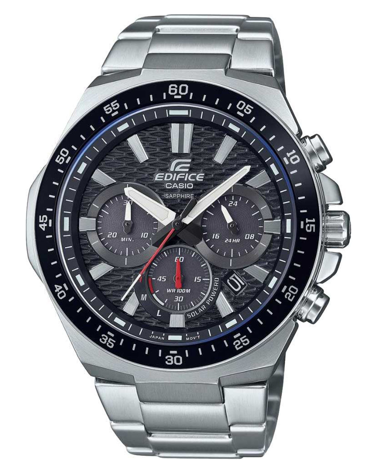Casio Casio Edifice EFS-S600D-1A4 EFS EFS-S600D-1A4VUEF кварцевые мужские часы синий циферблат, браслет нержавеющая сталь — вид спереди