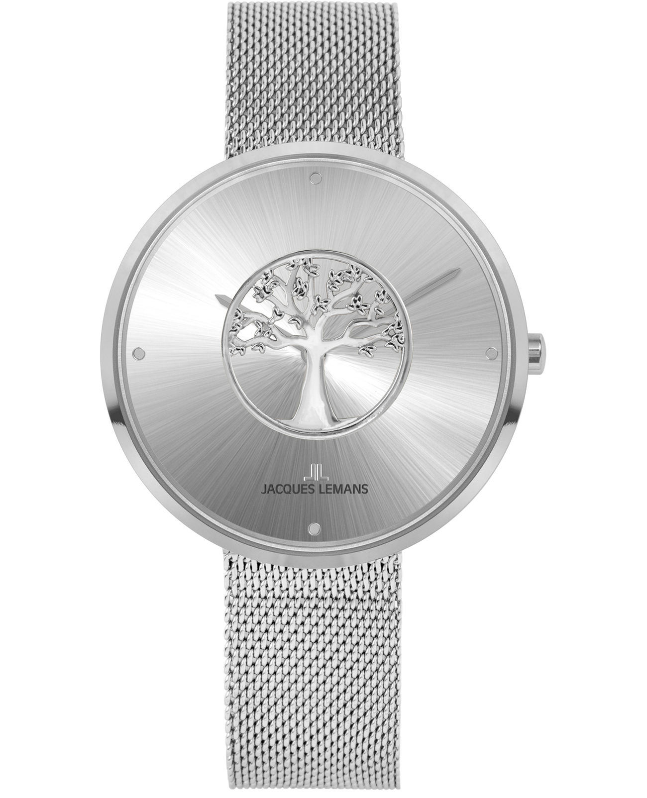 Jacques Lemans Jacques Lemans Design Collection 1-2092O  1-2092O кварцевые женские часы серебристый циферблат, браслет нержавеющая сталь — вид спереди